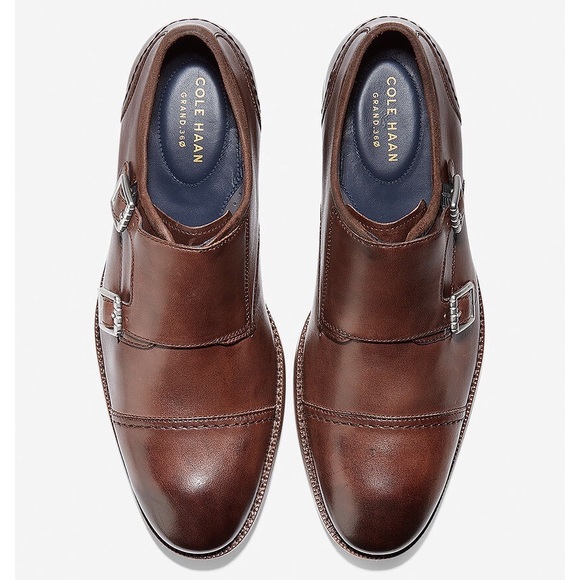 SOLDCole Haan Men’s Warner Grand Monk Dress Shoes - Picture 2 of 10
